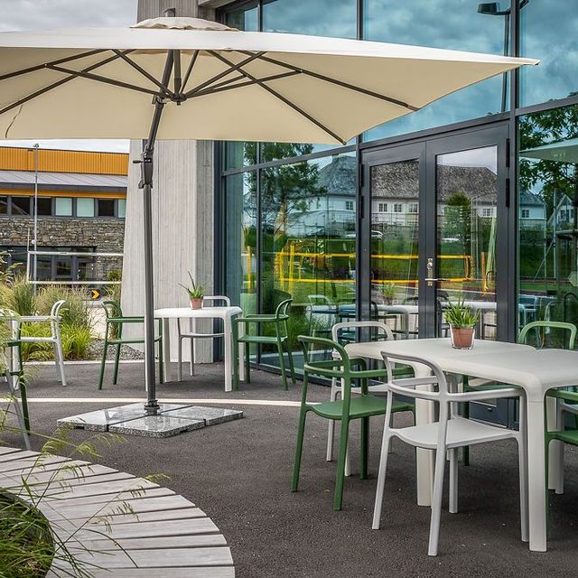 Uteområdet på kafé