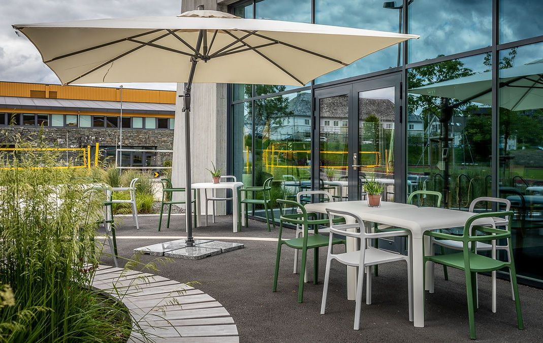 Uteområdet på kafé